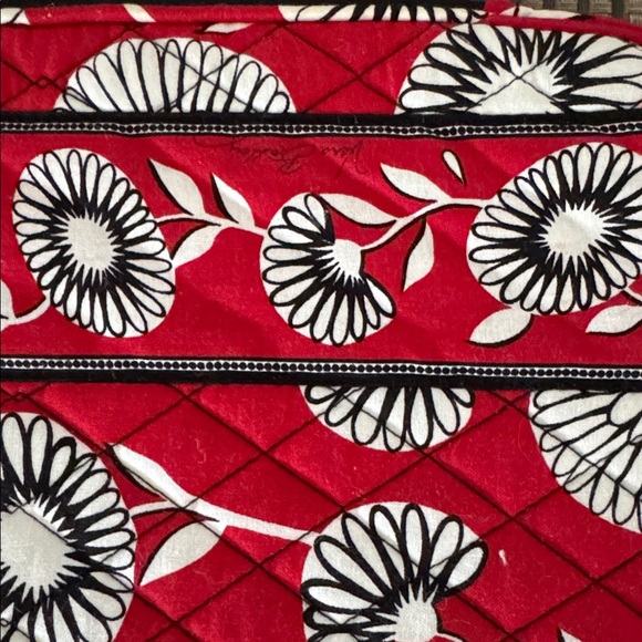 Vera Bradley Red Floral Quilted Cosmetic Pouch - Picture 3 of 5